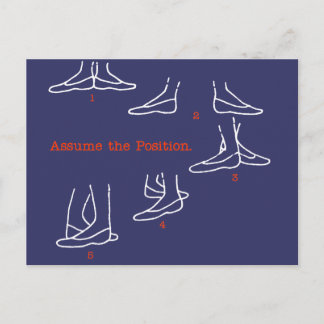 Assume the Position Ballet Gifts Postcard