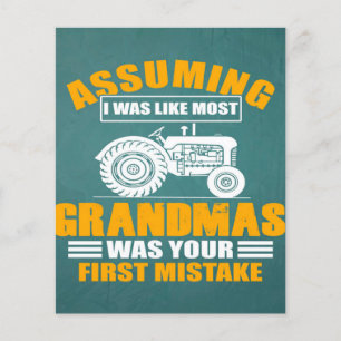 Assuming Grandmas Cool Farmer Gift Flyer