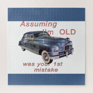 Assuming I'm Old 1948 Packard Vintage Car Jigsaw Puzzle