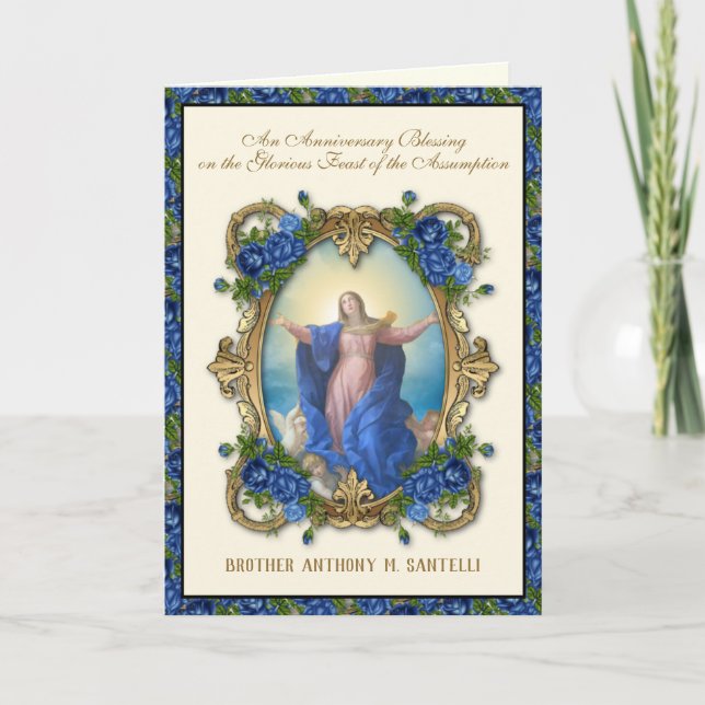 Assumption Brother Religious Profession of Vows  Card (Front)