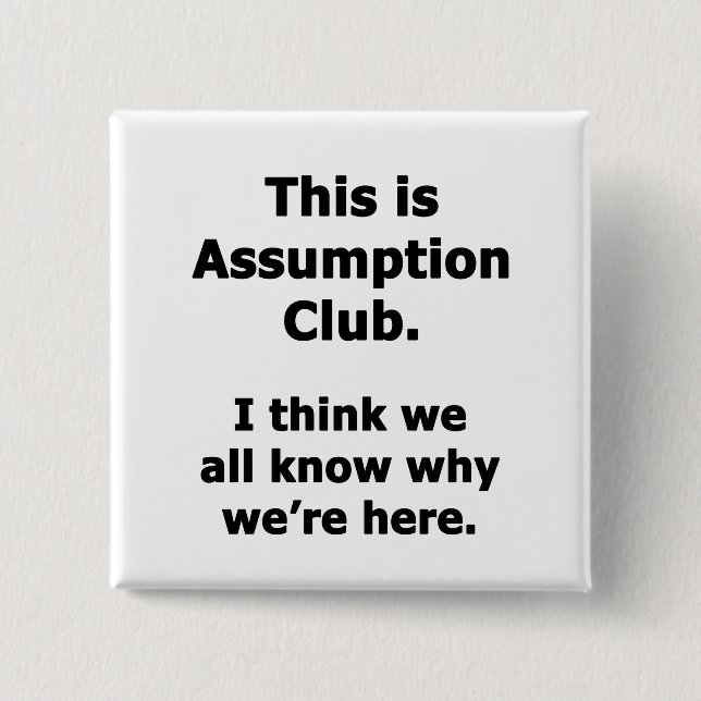Assumption Club 15 Cm Square Badge (Front)