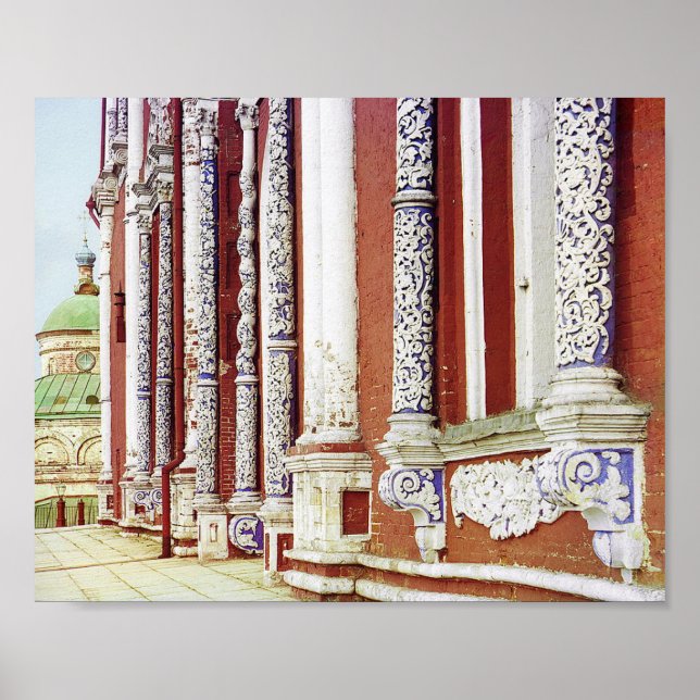 Assumption Facade - 1912 Vintage Colour Photo Poster (Front)