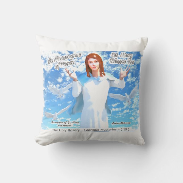 Assumption of St. Mary into Heaven 2 Cushion (Front)