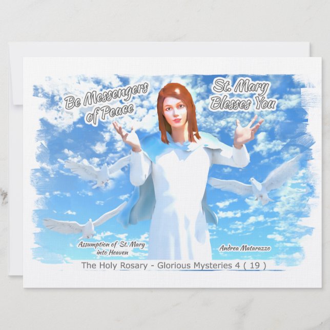 Assumption of St. Mary into Heaven 2 Custom Letterhead (Front)