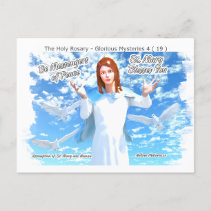 Assumption of St. Mary into Heaven Holiday Postcard