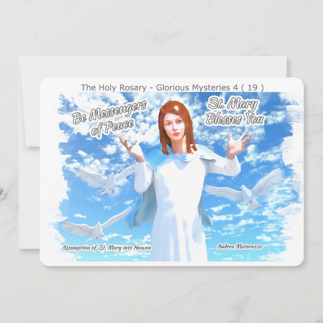 Assumption of St. Mary into Heaven Invitation (Front)