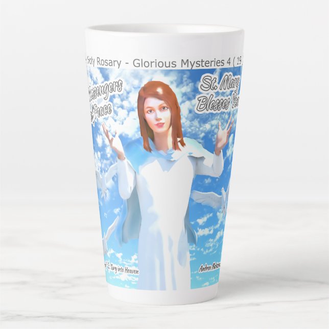 Assumption of St. Mary into Heaven Latte Mug (Front)