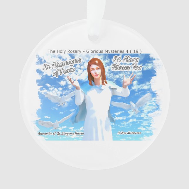 Assumption of St. Mary into Heaven Ornament (Front)