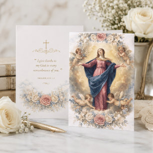 Assumption of the Blessed Virgin Mary Thank You Card