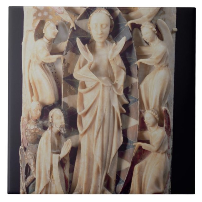 Assumption of the Virgin (alabaster) Tile (Front)