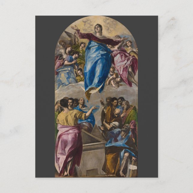 Assumption of the Virgin by El Greco Postcard (Front)
