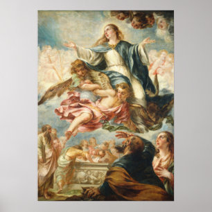 Assumption of Virgin - Valdés Leal Fine Art Poster