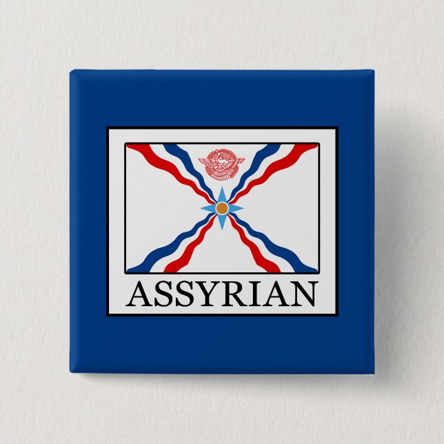 Assyrian 15 Cm Square Badge (Front)