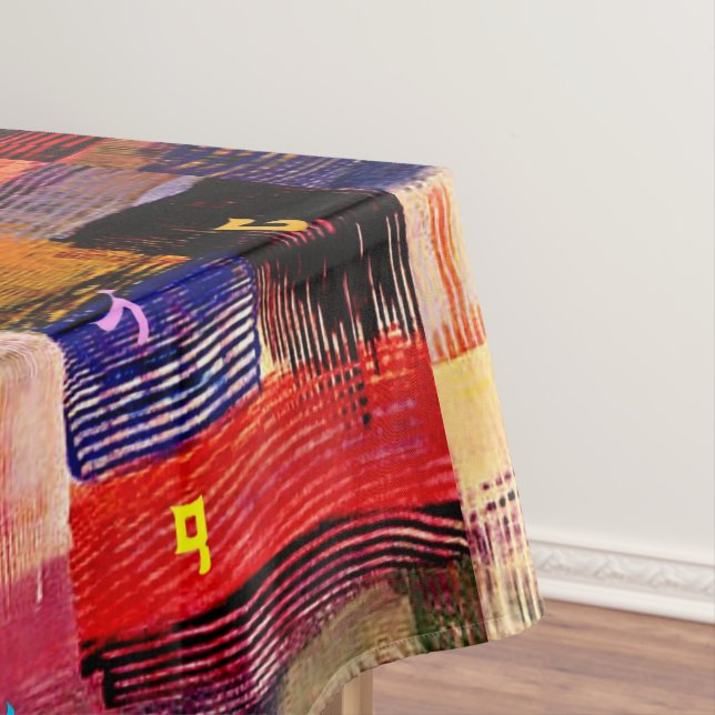 Assyrian Alphabet Tablecloth (In Situ)