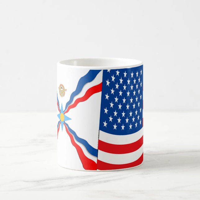 Assyrian American Flags Mug (Center)