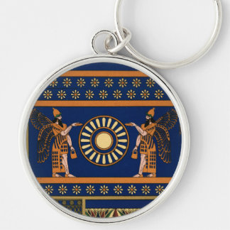 Assyrian Deity Called an Apkallu or Winged Genius Key Ring