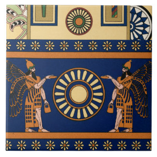 Assyrian Deity Called an Apkallu or Winged Genius Tile