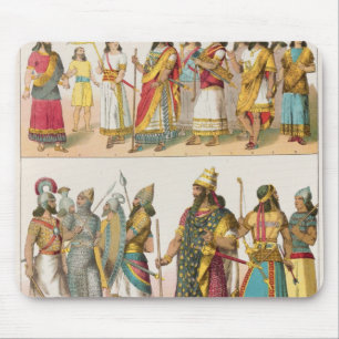 Assyrian Dress, from 'Trachten der Voelker', 1864 Mouse Mat