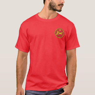Assyrian Empire Red & Gold Round Seal Shirt