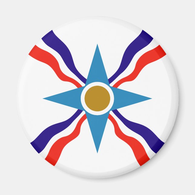 Assyrian Flag - Ata d'Ator Refrigerator Magnet (Front)