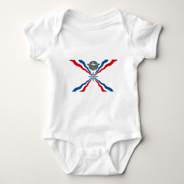 assyrian-Flag Baby Bodysuit (Front)