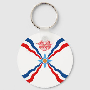Assyrian flag Keychains & Lanyards