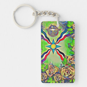 Assyrian Flowers Key Ring