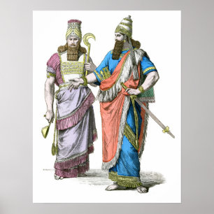 Assyrian High Priest and King Poster