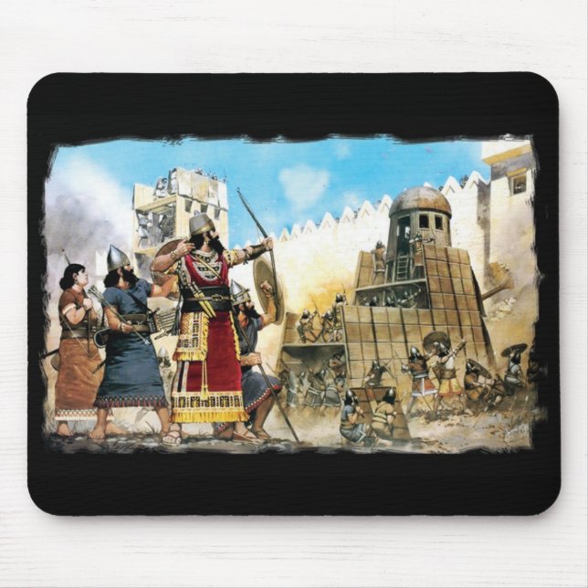 Assyrian king mouse mat (Front)