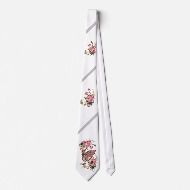 Assyrian Lamassu Garden Neck Tie (Front)