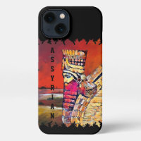 Assyrian Lamassu iPhone 13 Slim Fit Case, Glossy