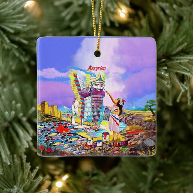 Assyrian New Year Ceramic Ornament (Tree)