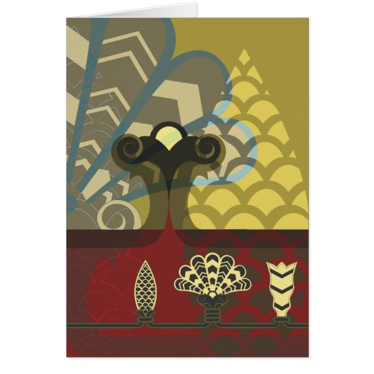 Assyrian Palace Design Card