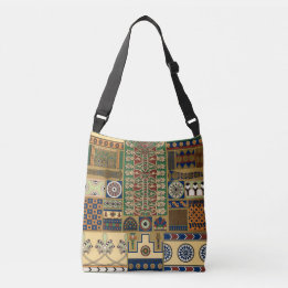 Assyrian retro pattern crossbody bag