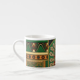 Assyrian retro pattern giant espresso cup