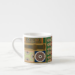 Assyrian retro pattern giant espresso cup