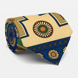Assyrian retro pattern neck tie