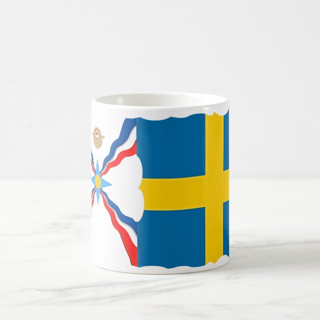 Assyrian Swedish Flags Mug (Center)