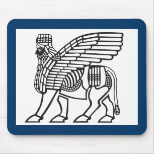 ASSYRIAN WINGED BULL MOUSE MAT