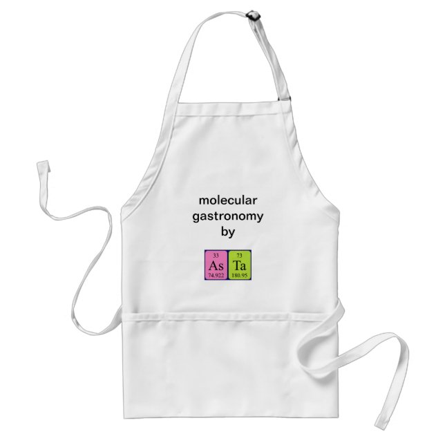 Asta periodic table name apron (Front)