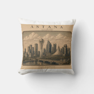 Astana Vintage Travel City Design Cushion