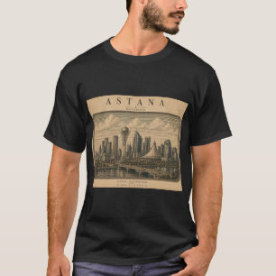 Astana Vintage Travel City Design T-Shirt