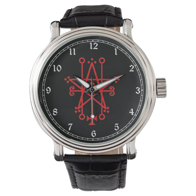 Astaroth Demon Sigil Occult Goth Watch (Front)