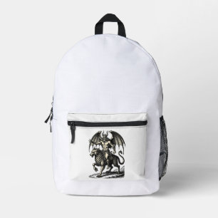 Astaroth’s Quiet Dominion Printed Backpack