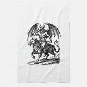 Astaroth’s Quiet Dominion Tea Towel