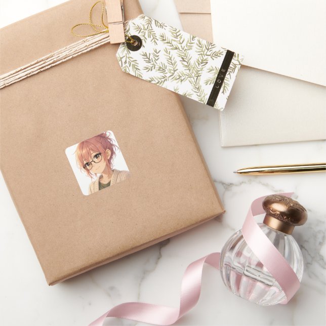 Aster™ Cute Aesthetic Girl Sticker Cozy Vibes (Gifting)