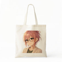 Aster™ Cute Aesthetic Girl Tote Bag Cozy Vibes