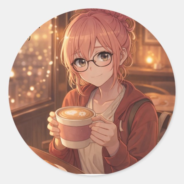 Aster™ I'm Just a Girl sticker Cute Aesthetic (Front)