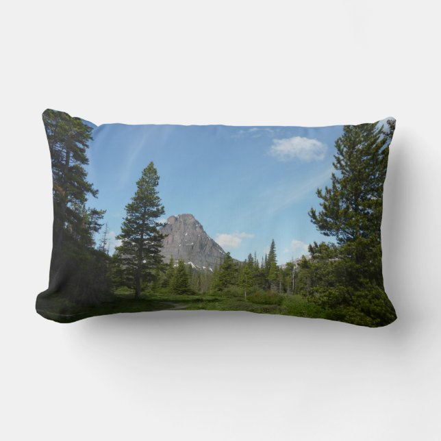 Aster Park Trail at Glacier National Park Lumbar Cushion (Front)