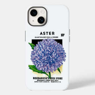 Aster Vintage Seed Packet Case-Mate iPhone Case